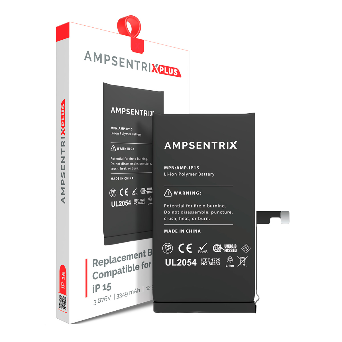 Bateria Ampsentrix Plus iPhone 15